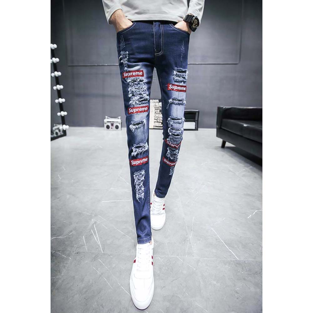 quần jeans skinny rách supreme