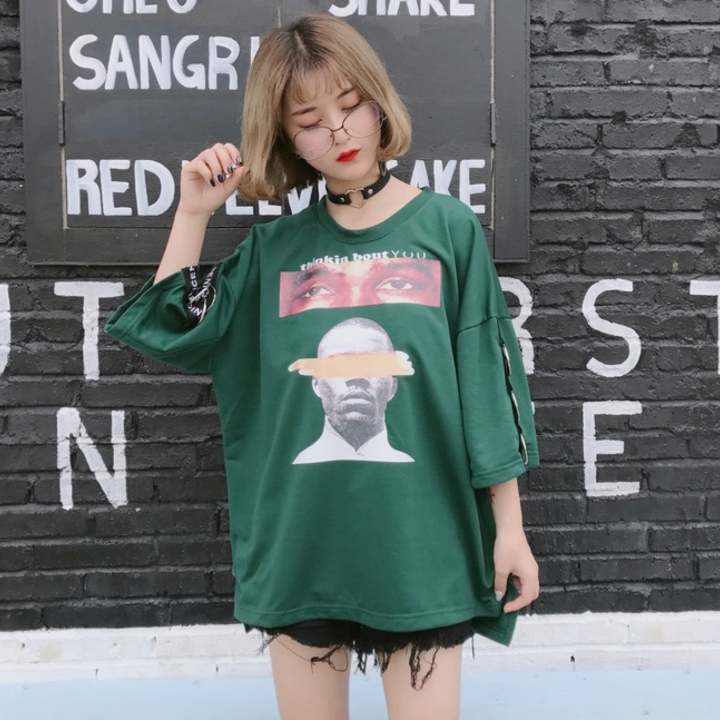 áo thun oversize thinkin about you