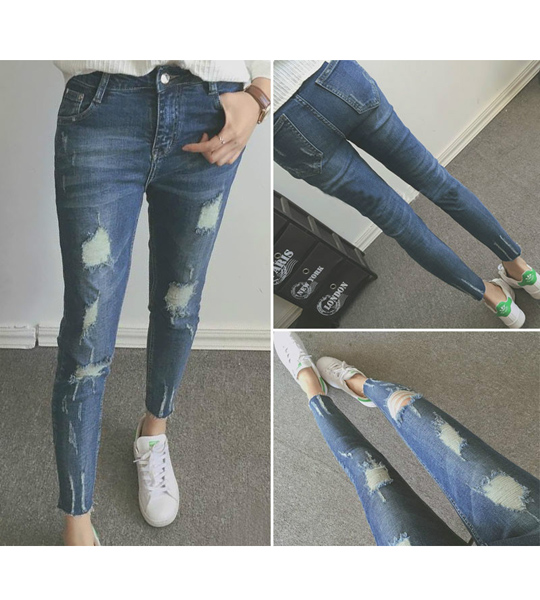 quần jeans dài skinny rách