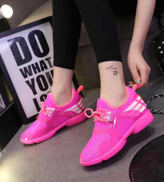 giầy sneaker pink dotnet