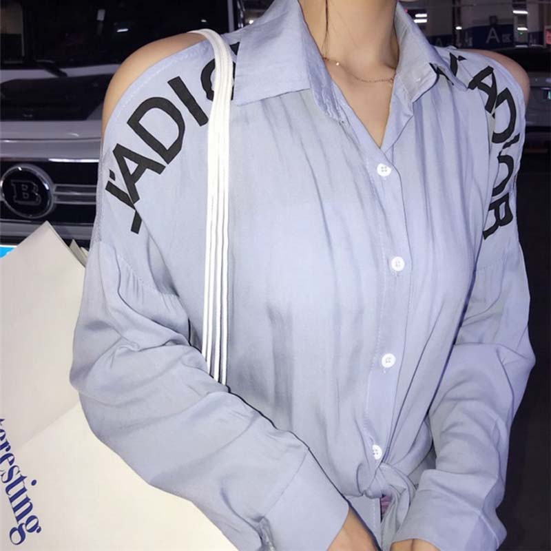 áo sơ mi hở vai jadior